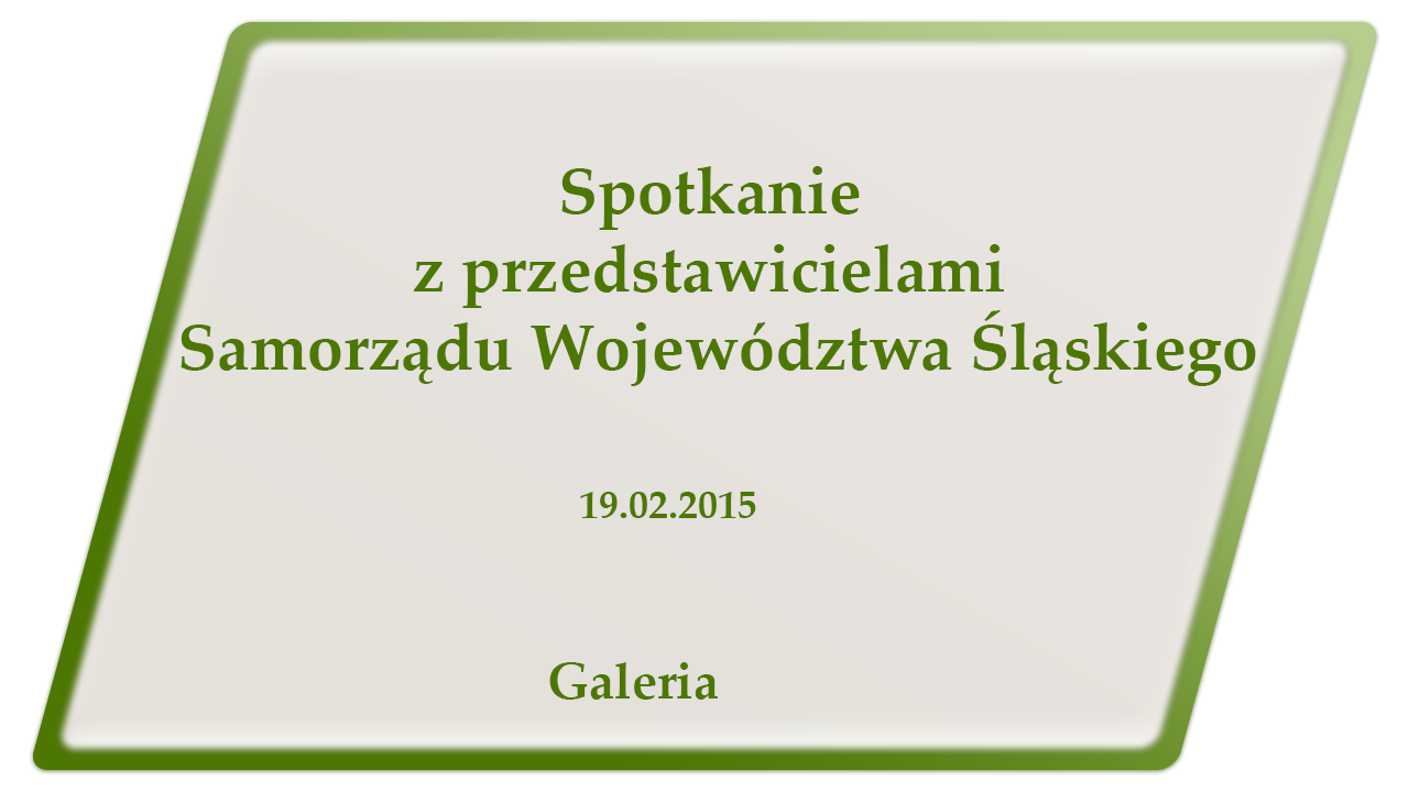 Spotkanie z przedstawicielami Samorządu Województwa Śląskiego